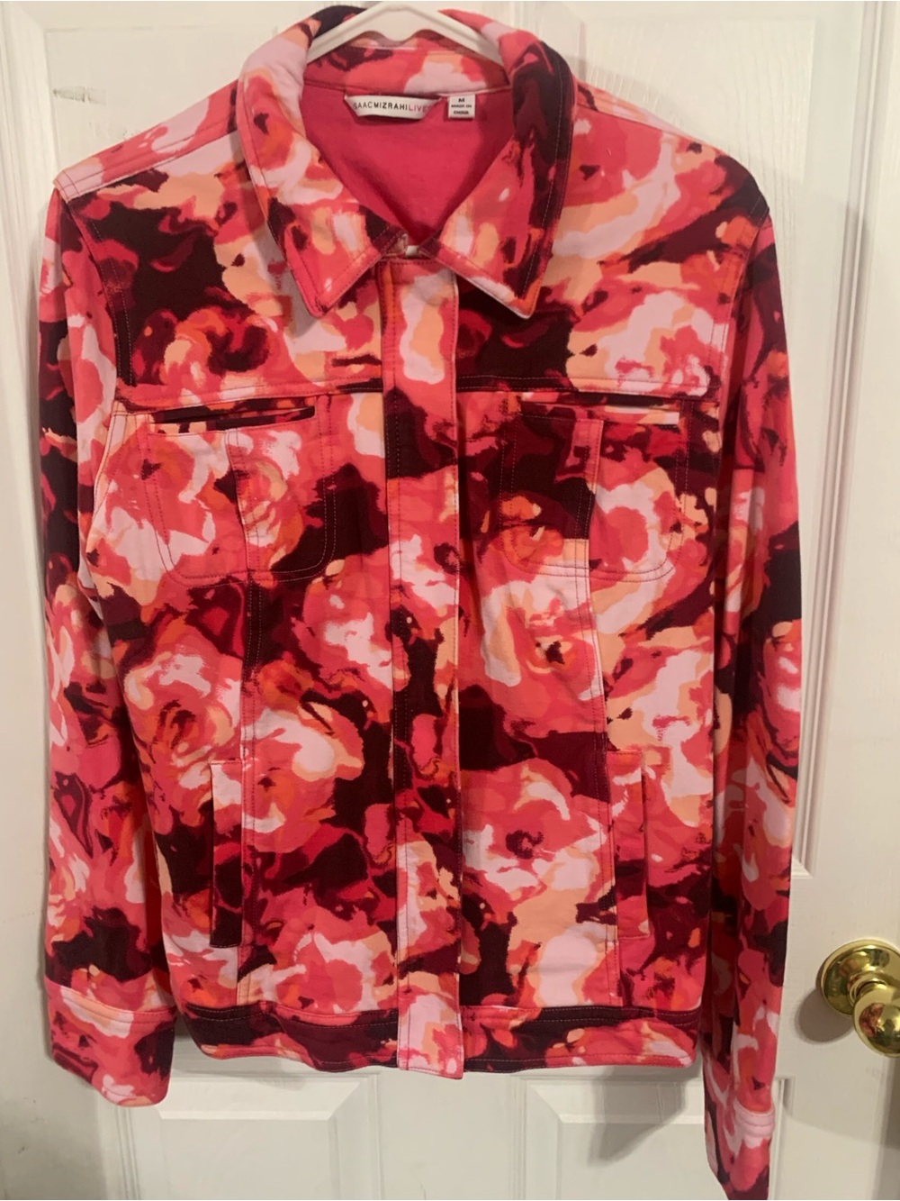 Isaac Mizrahi Live! Pink & Coral Floral Top